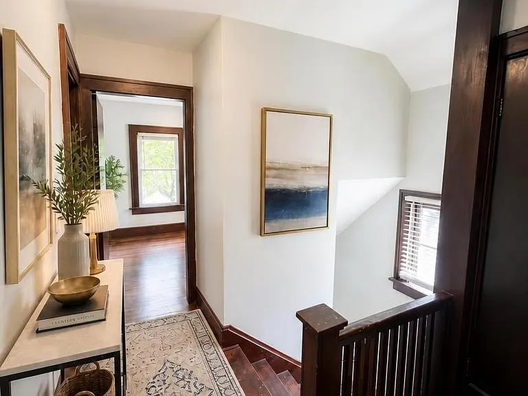 Hallway virtually staged