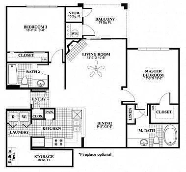 Floor plan Revival