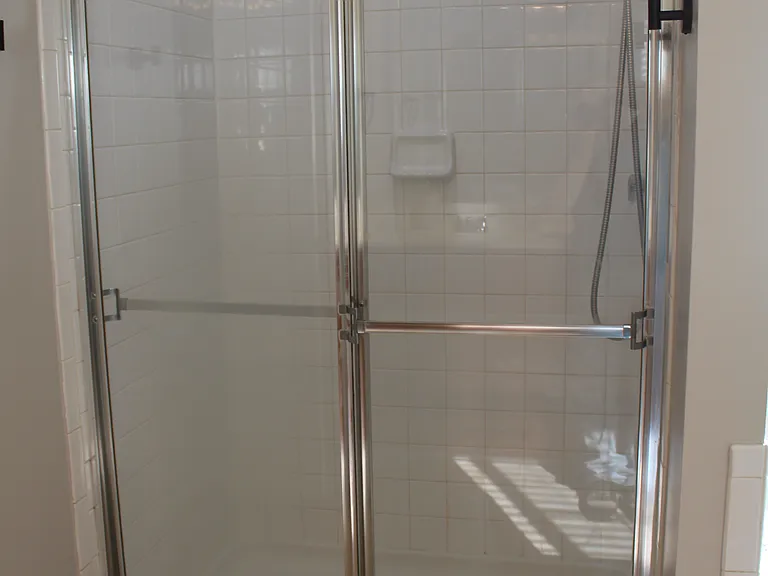 Spacious shower in primary bath