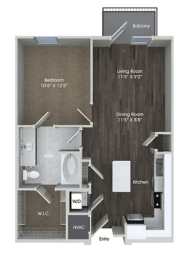 Floor plan A2 Income Regulated