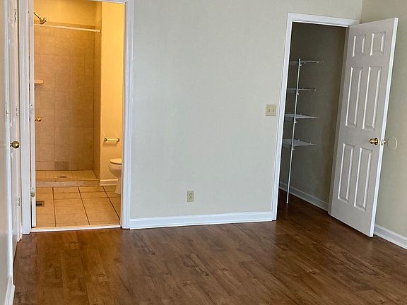 Master bedroom, bathroom with standup shower, walk-in closet