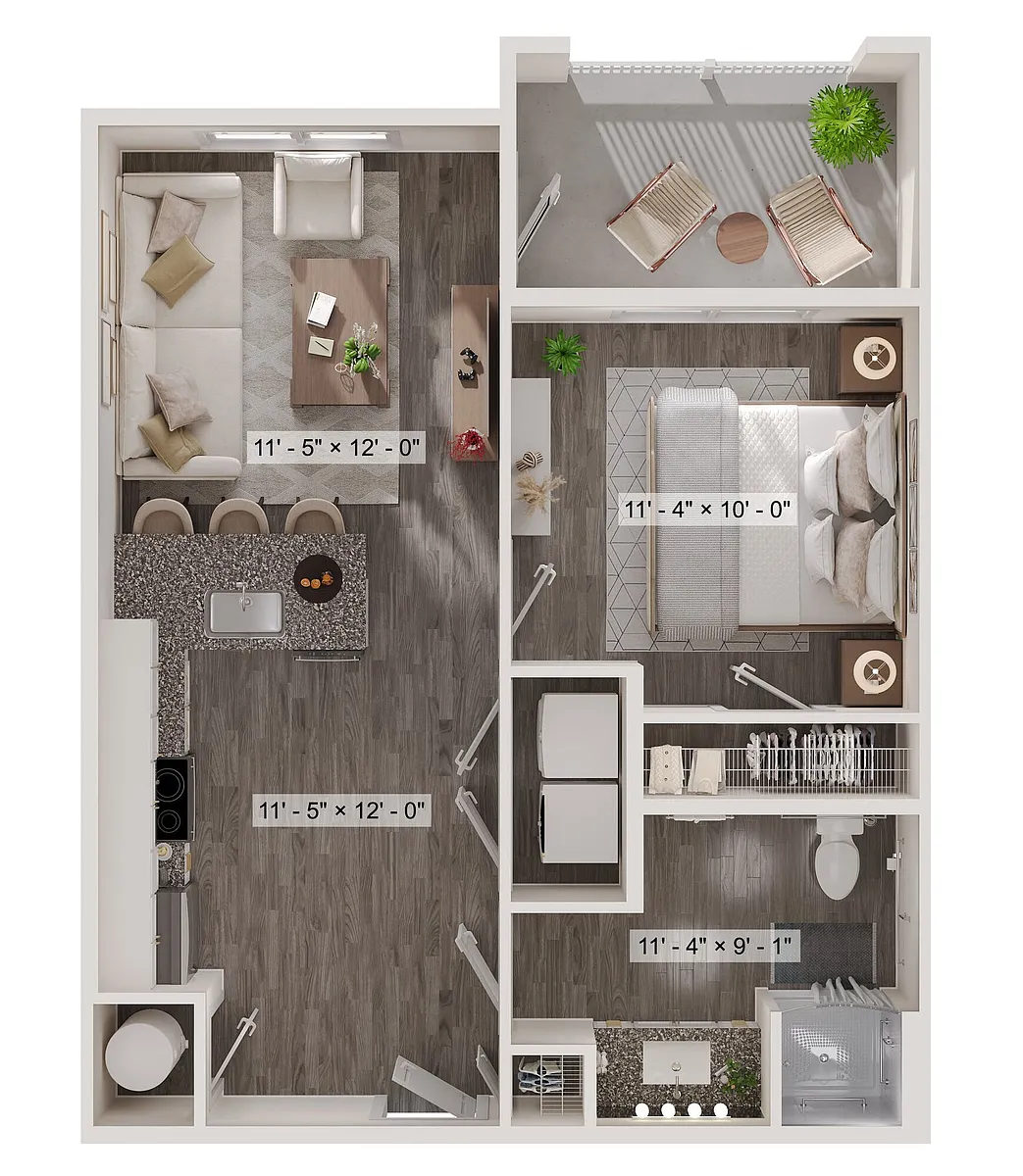 Floor plan The Pink - ADA