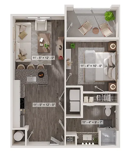 Floor plan The Pink - ADA