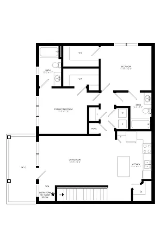 Floor plan B3- Upper