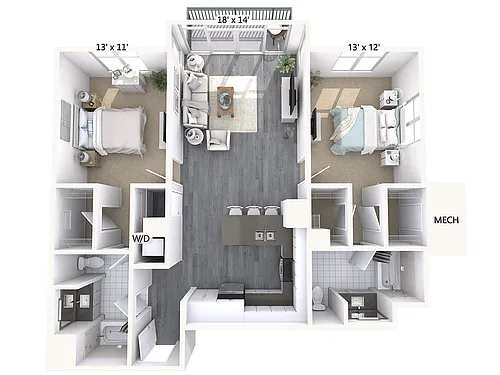 Floor plan Furnished-f-B5-1201sq-Mod-Pen