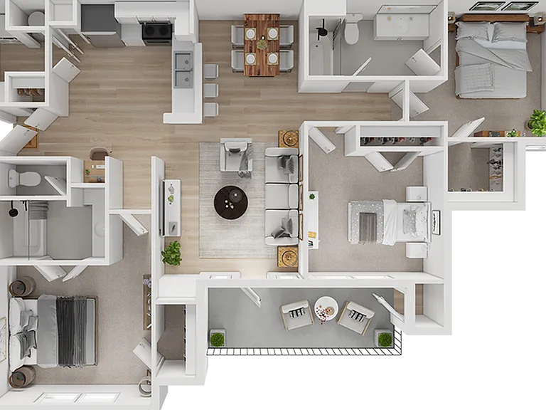 Discover spacious living in the C1 apartment, designed for comfort and style. Discover spacious living in the C1 apartment, designed for comfort and style.