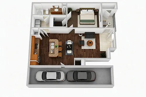 Floor plan Wormsloe with Garage
