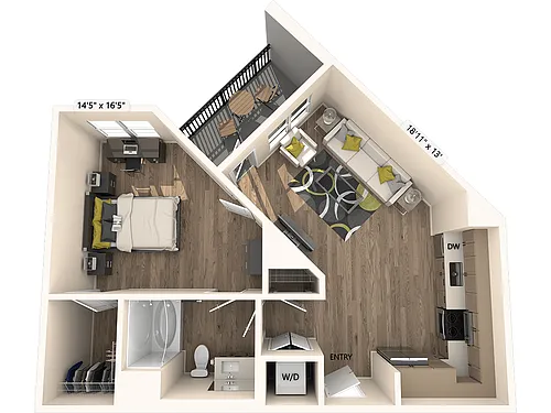 Floor plan A3-FinishII-759sf-1018