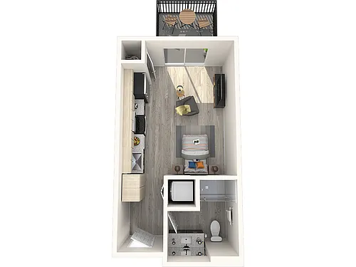 Floor plan A1 - Studio