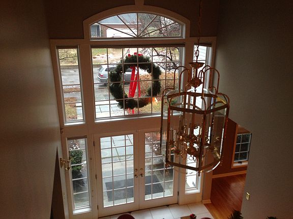 View from top of staircase