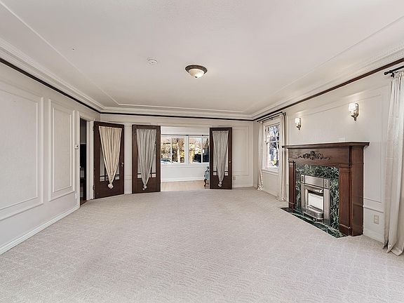 Living room, fireplace is for decoration only, flatscreen TV will sit on mantle.