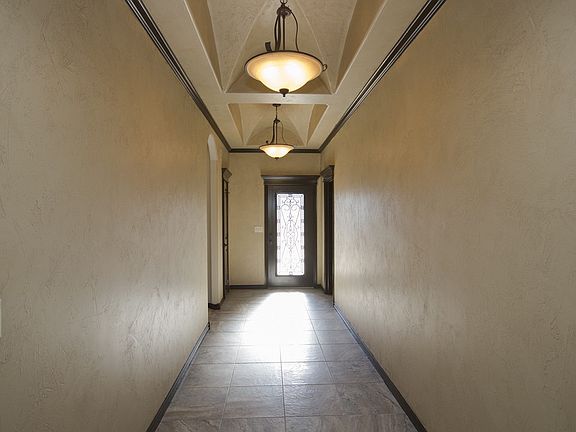 Designer paint and long entry hall