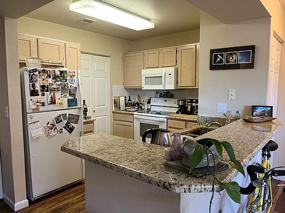 kitchen including door to laundry room.
