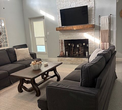 The large open concept is great for conversation, television viewing, entertaining and more.
