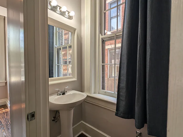 Half bath on first floor.