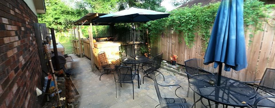Custom patio added in 2012.