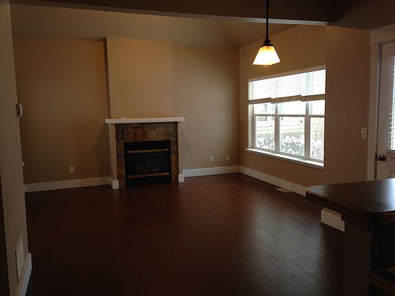 Living room, cork flooring