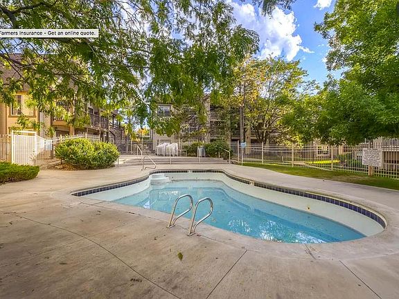 Faces west and the pool