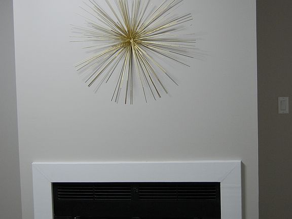 ... and functioning fireplace.