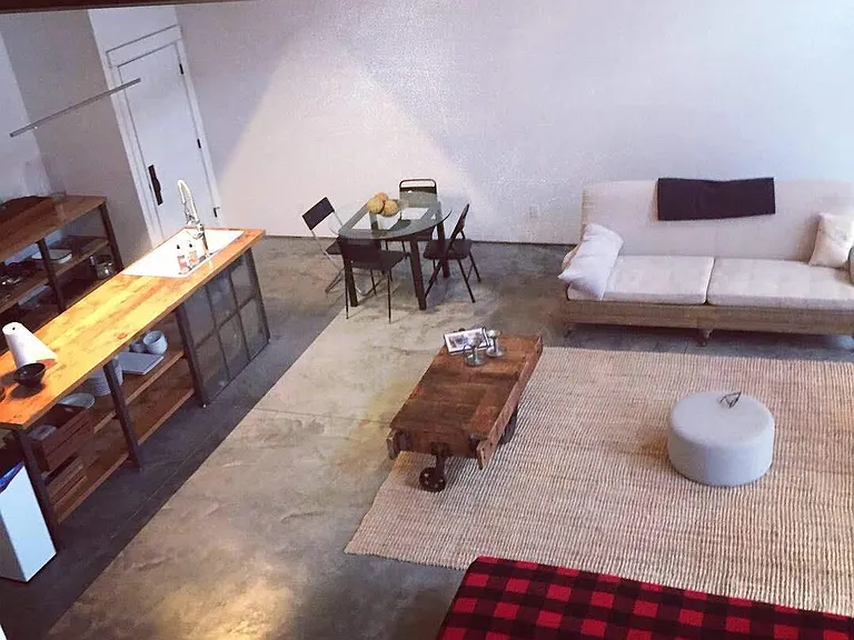 Living Area viewed from Sleeping Loft