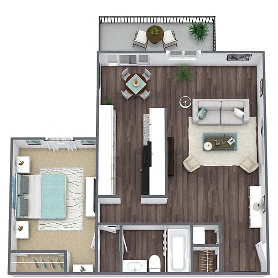 Floor plan 1B