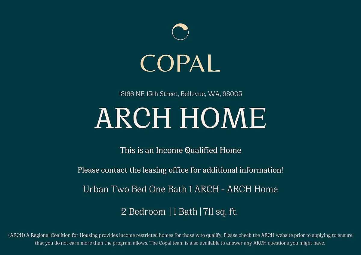 Floor plan Urban Two Bed One Bath 1 ARCH