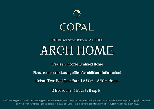 Floor plan Urban Two Bed One Bath 1 ARCH