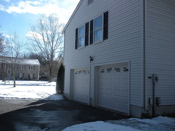 Garage doors are on the side