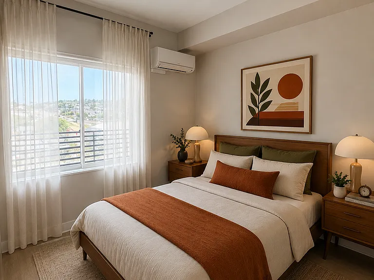 Bedroom virtually staged for inspiration.
