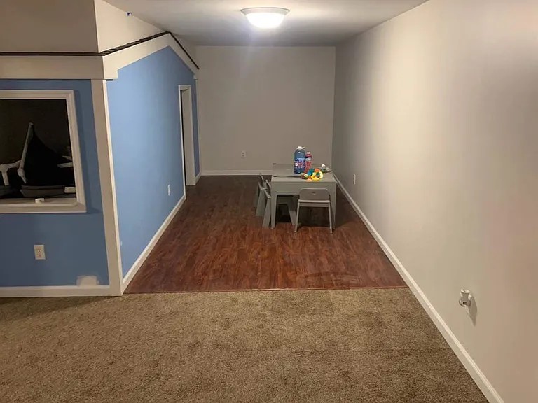 Updated basement picture with a bit of carpeting