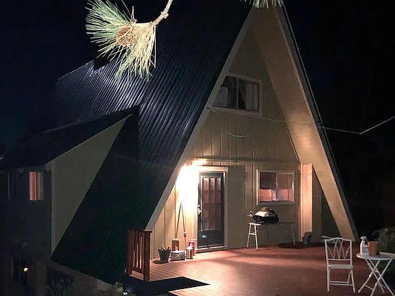 Rear view and back deck