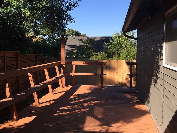 Deck attached to living room