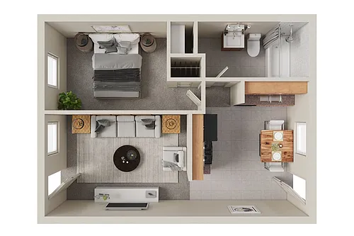 Floor plan 1 Bedroom