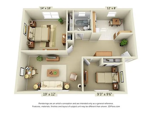 Floor plan 2 Bedroom