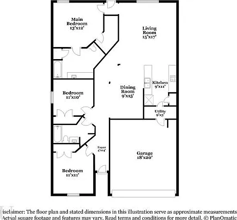 3 bed, 2.0 bath, 1414 sqft, $1,725 — Photo 2
