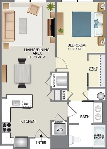 Floor plan A1C-W