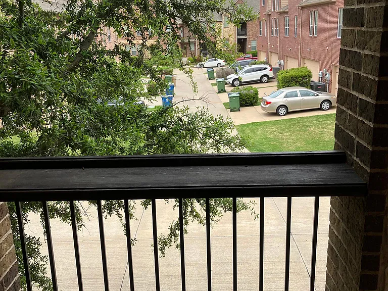 Balcony next to kitchen.