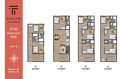 Floor plan 3098 1/2 S Normandie Ave
