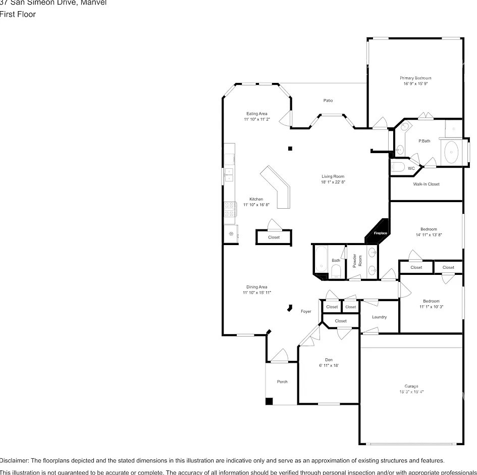 37 San Simeon Dr Manvel, TX 77578 — Photo 2