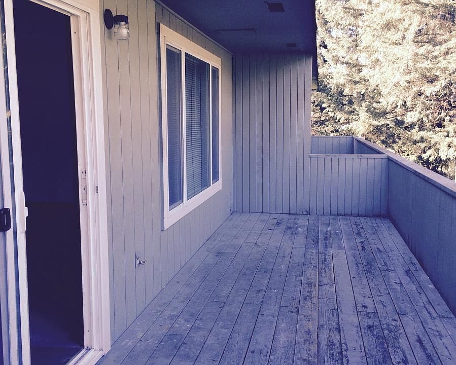 Large partially covered deck