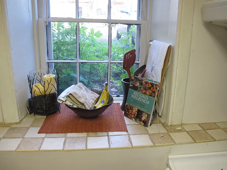 north window in kitchen