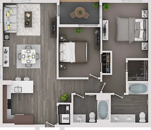 Floor plan 2/2 Medium