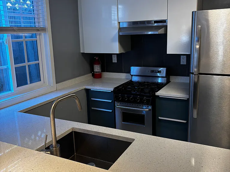 Kitchen with ample cabinet storage