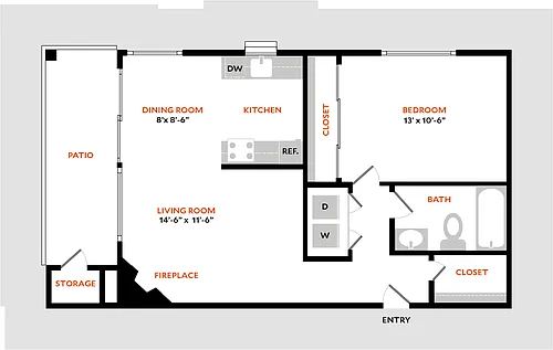 Floor plan Plan 1A