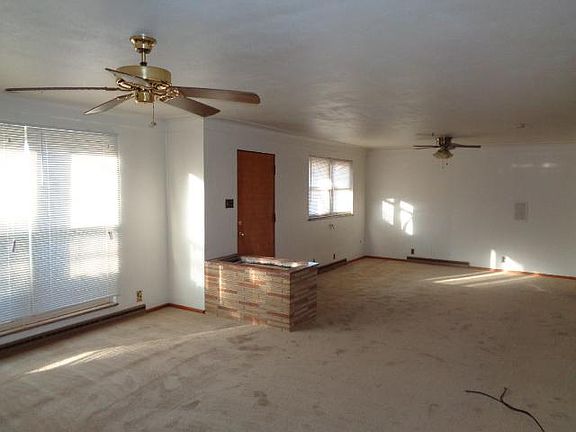 Living room into dining area