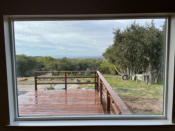 View of land from inside the house