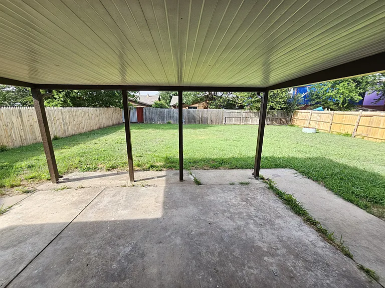 Newly remodeled patio awning/roof