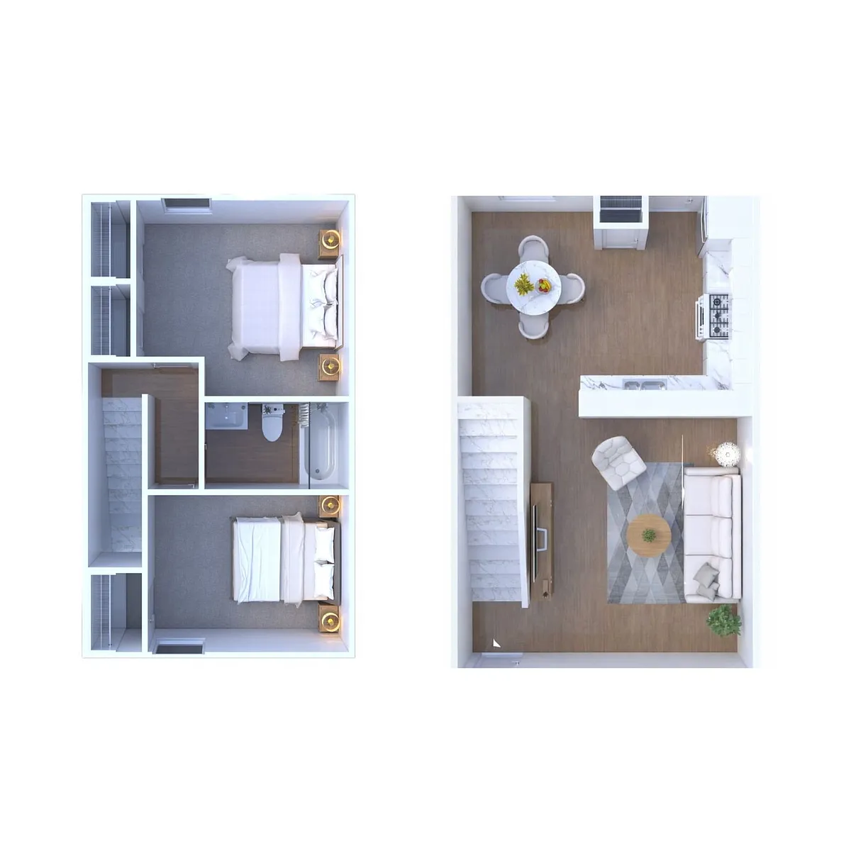Floor plan 2BR - 1BTH