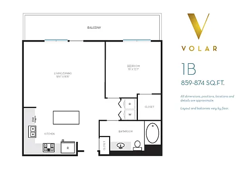 Floor plan Volar 1 - Floor Plan 1B