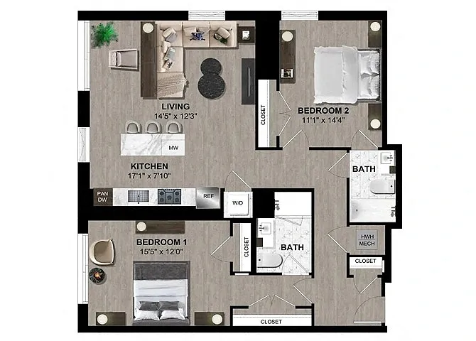 Floor plan B110